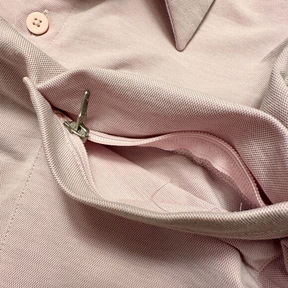 Lululemon Commission Shirt Mens M Pink Stretch Travel Button Down Hidden Pocket - Picture 4 of 10